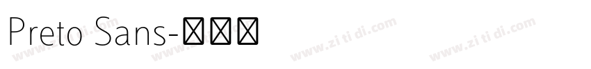 Preto Sans字体转换